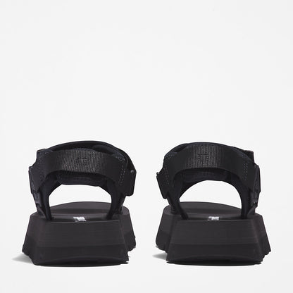 Timberland Womens Euro Swift Ankle-Strap Sandal for Women in Black