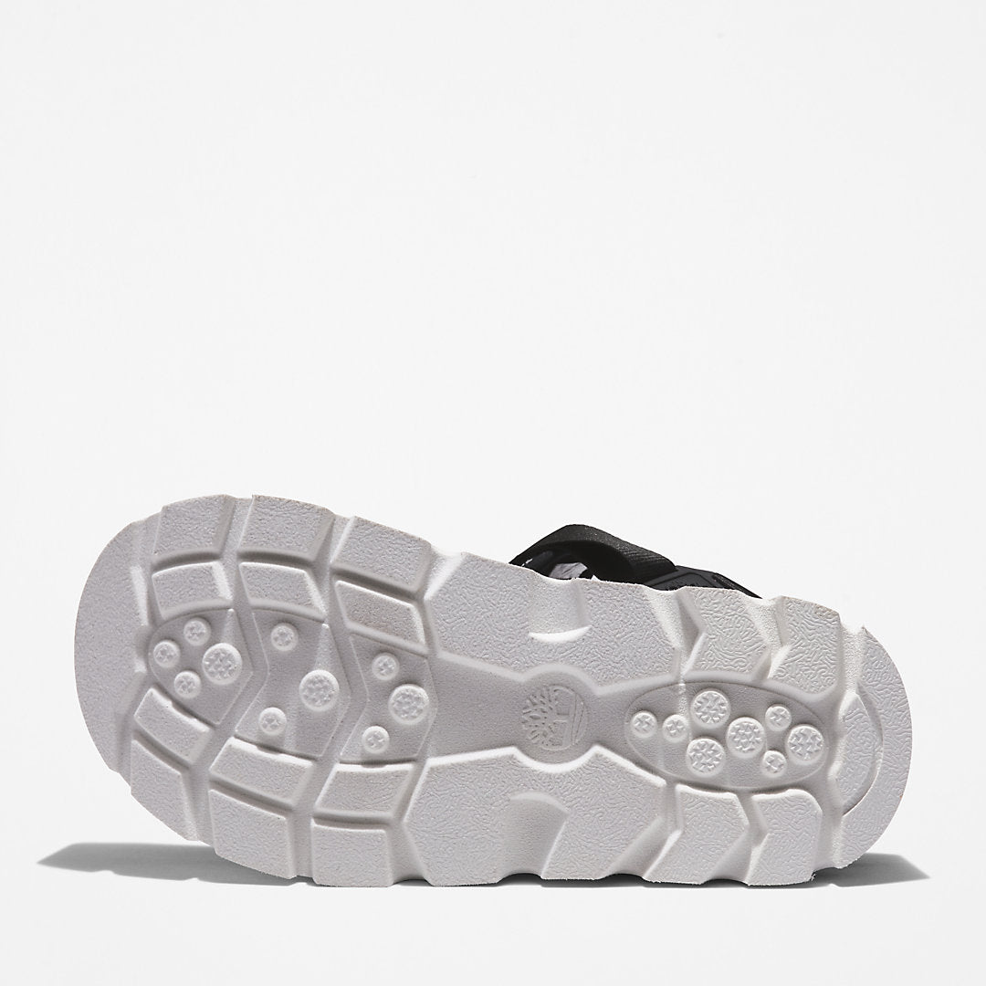 Timberland Womens Euro Swift Ankle-Strap Sandal for Women in Monochrome Black