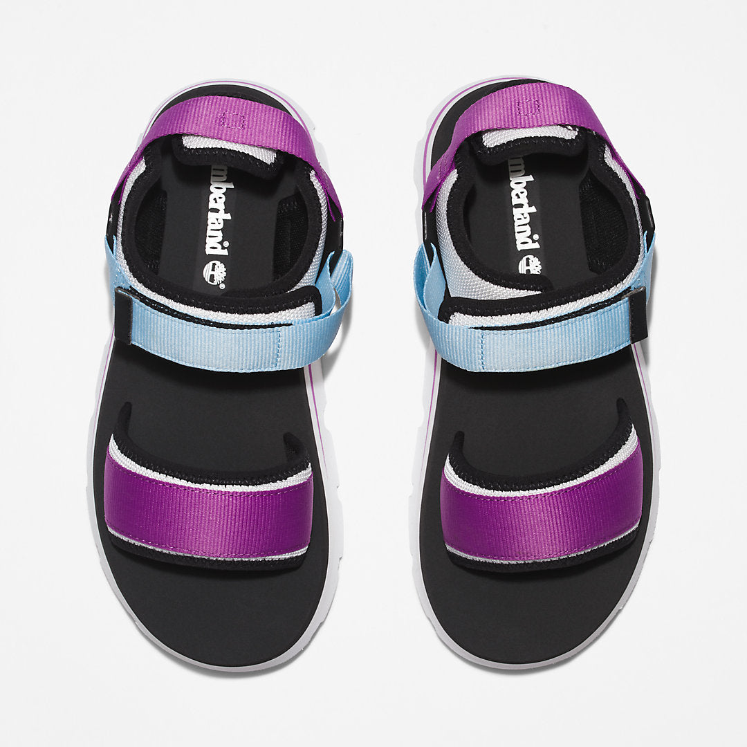 Timberland Womens Euro Swift Ankle-Strap Sandal for Women in Purple