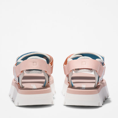 Timberland Womens Euro Swift Ankle-Strap Sandal for Women in Light Pink