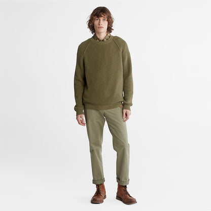Timberland Mens Outdoor Heritage EK+ Sweater for Men in Dark Green