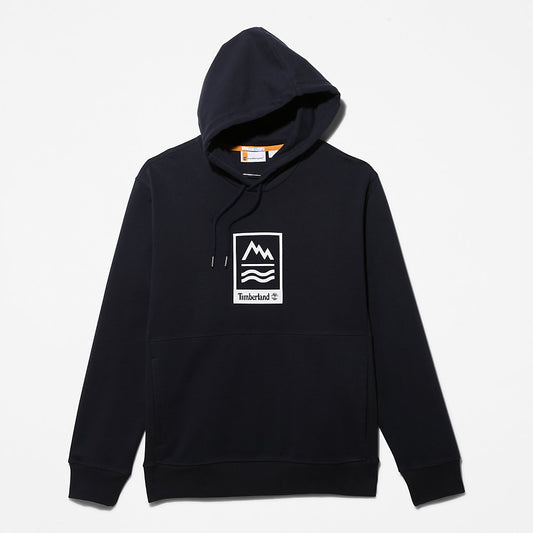 Timberland Mens Mountains-to-Rivers Hoodie for Men in Navy