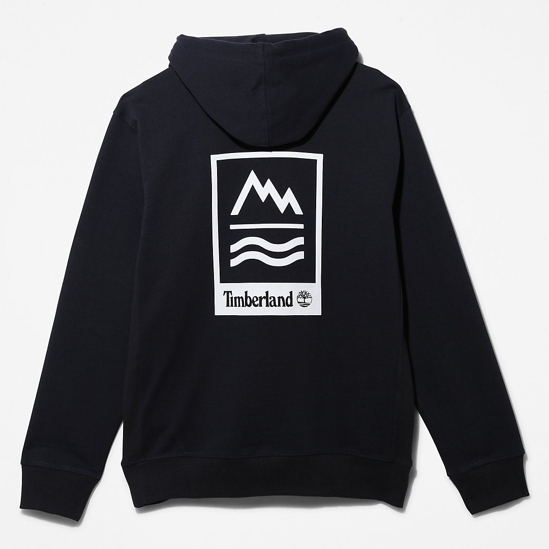 Timberland Mens Mountains-to-Rivers Hoodie for Men in Navy