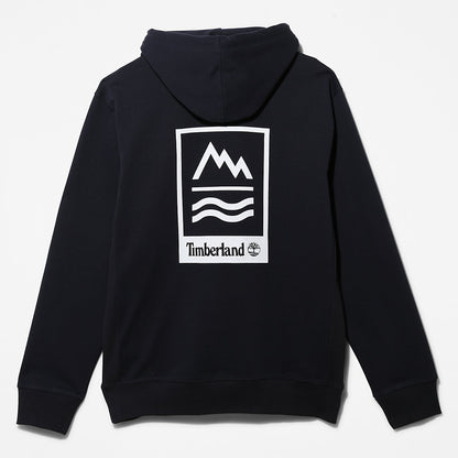 Timberland Mens Mountains-to-Rivers Hoodie for Men in Navy