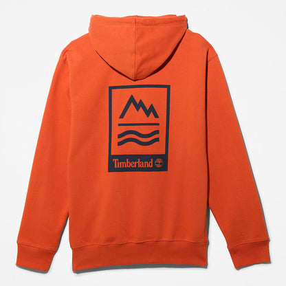 Timberland Mens Mountains-to-Rivers Hoodie for Men in Orange