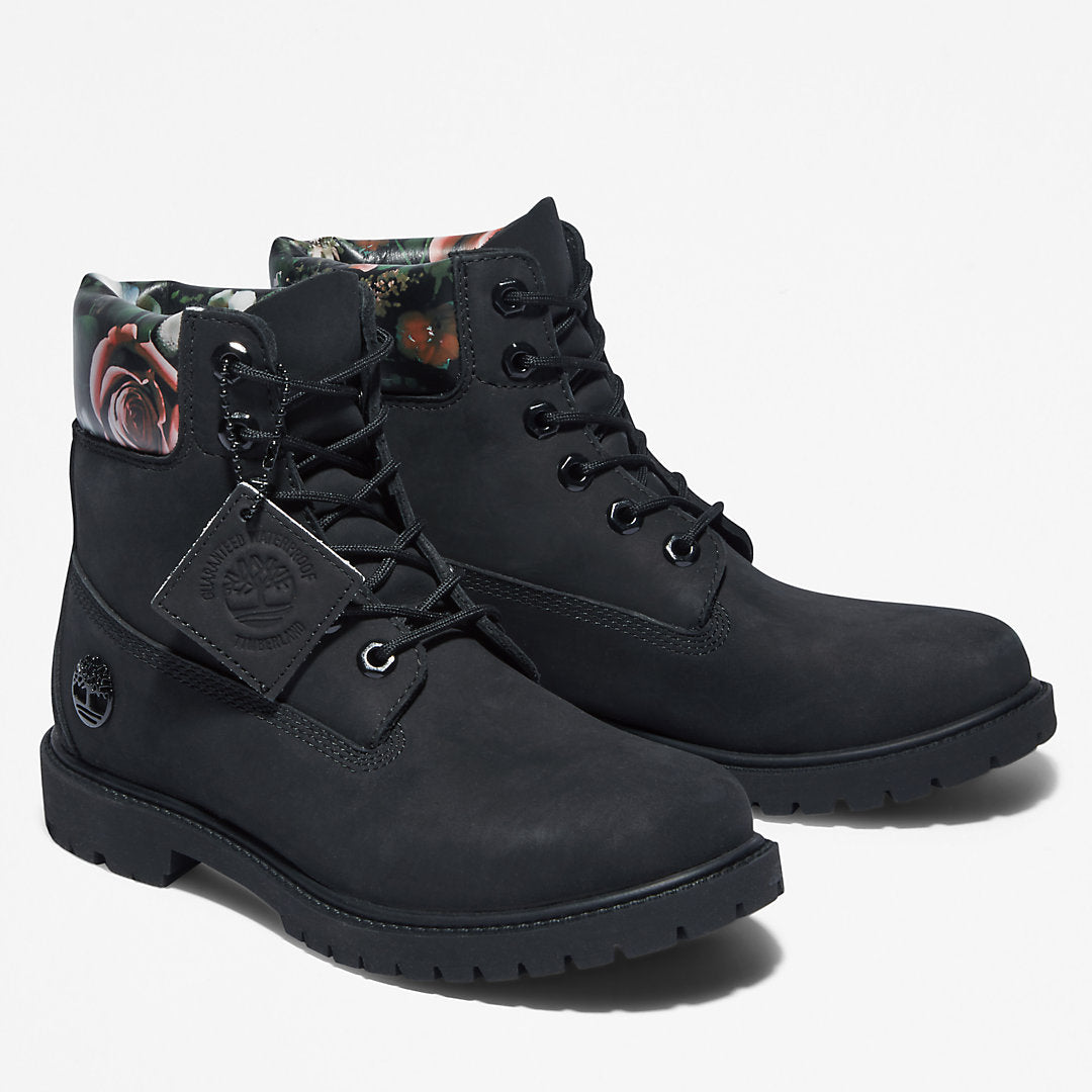 Timberland Womens Timberland® Heritage 6 Inch Boot for Women in Black/Floral