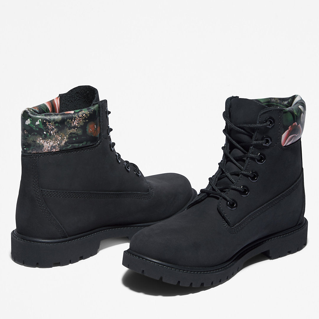 Timberland Womens Timberland® Heritage 6 Inch Boot for Women in Black/Floral