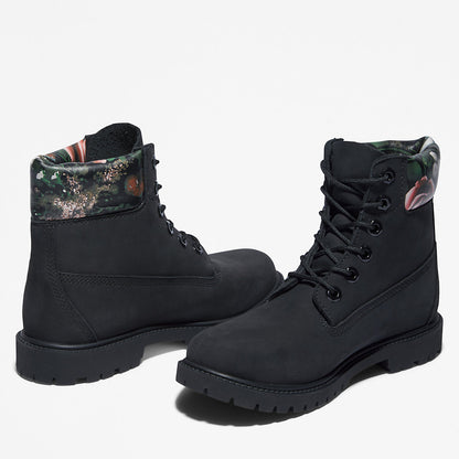 Timberland Womens Timberland® Heritage 6 Inch Boot for Women in Black/Floral