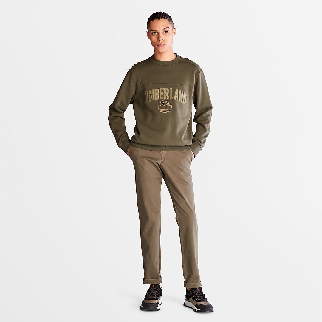 Timberland Mens Outdoor Heritage EK+ Sweatshirt for Men in Dark Green