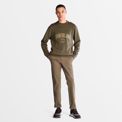 Timberland Mens Outdoor Heritage EK+ Sweatshirt for Men in Dark Green