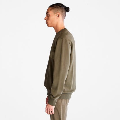 Timberland Mens Outdoor Heritage EK+ Sweatshirt for Men in Dark Green
