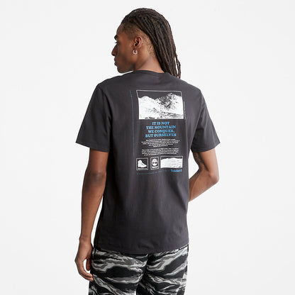 Timberland Mens Outdoor Heritage Boot-Logo T-Shirt for Men in Black