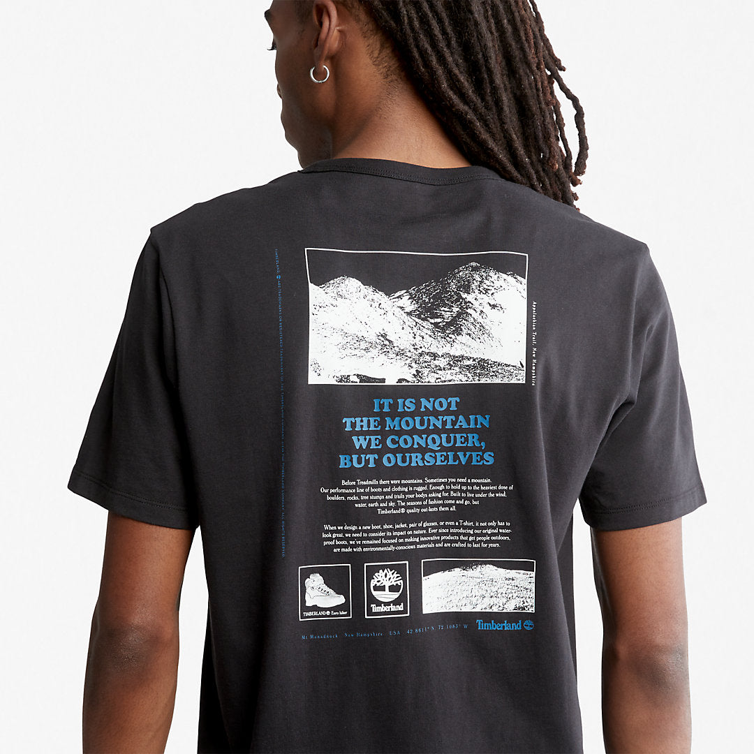 Timberland Mens Outdoor Heritage Boot-Logo T-Shirt for Men in Black