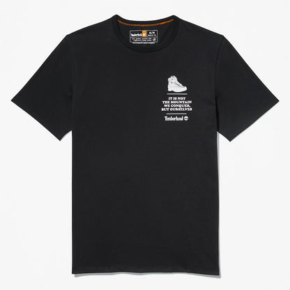 Timberland Mens Outdoor Heritage Boot-Logo T-Shirt for Men in Black