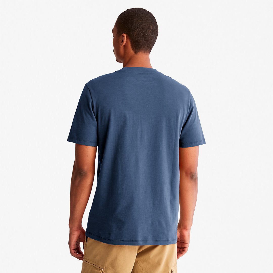 Timberland Mens Outdoor Heritage EK+ Graphic T-Shirt for Men in Blue