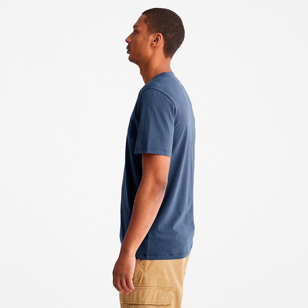Timberland Mens Outdoor Heritage EK+ Graphic T-Shirt for Men in Blue