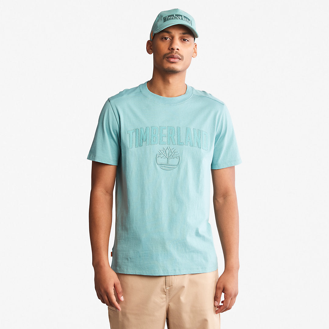 Timberland Mens Outdoor Heritage EK+ Graphic T-Shirt for Men in Green
