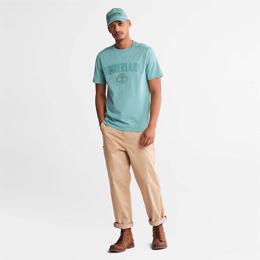 Timberland Mens Outdoor Heritage EK+ Graphic T-Shirt for Men in Green