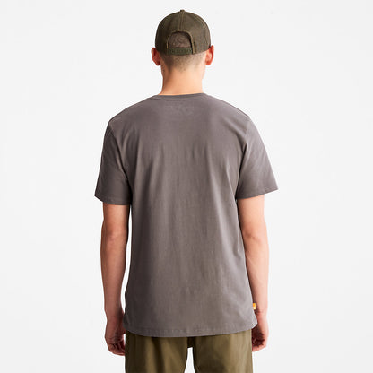 Timberland Mens Camo-Logo T-Shirt for Men in Grey