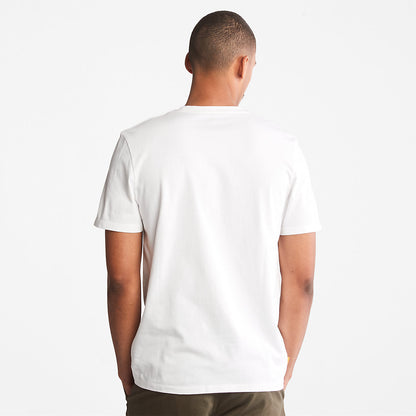 Timberland Mens Outdoor Heritage Camo-Pocket T-Shirt for Men in White