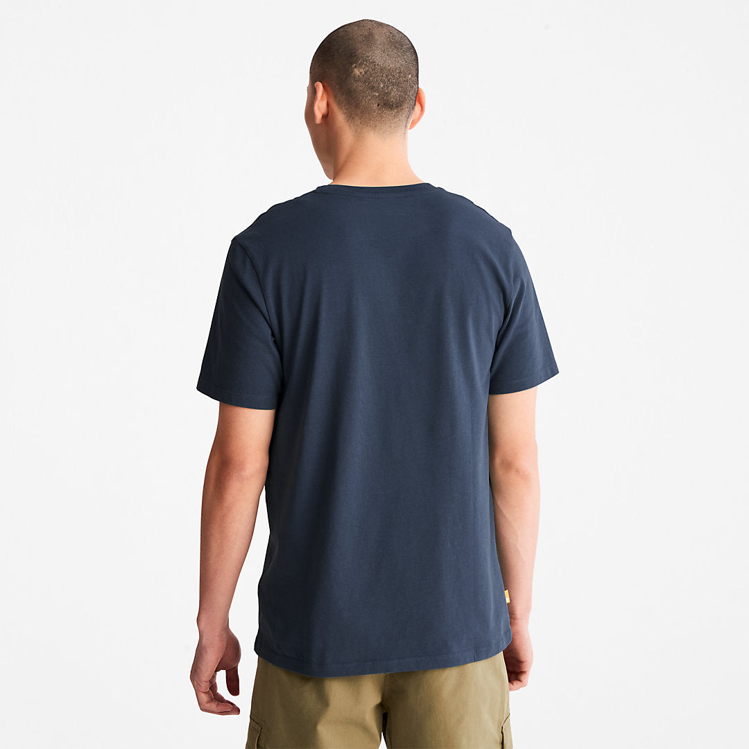Timberland Mens Outdoor Heritage Camo-Pocket T-Shirt for Men in Navy