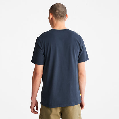 Timberland Mens Outdoor Heritage Camo-Pocket T-Shirt for Men in Navy