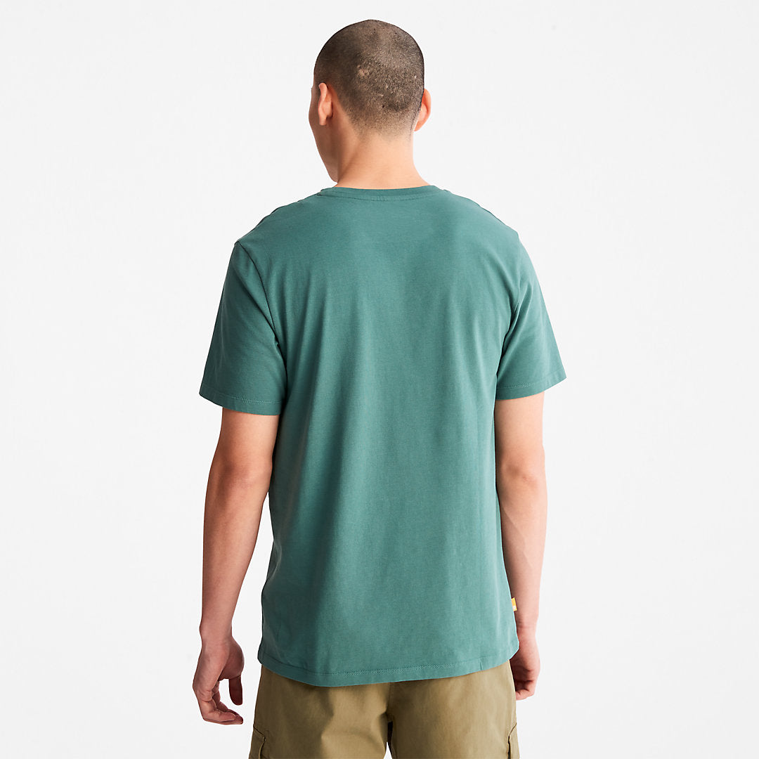 Timberland Mens Outdoor Heritage Camo-Pocket T-Shirt for Men in Green