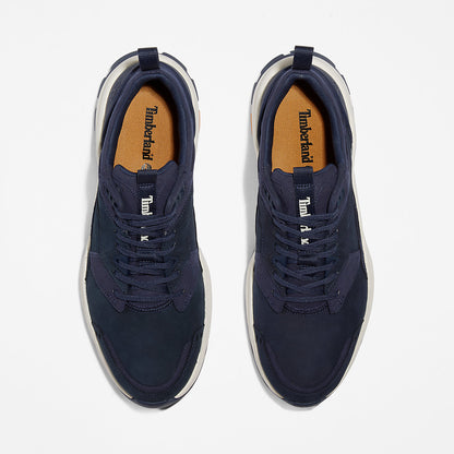 Timberland Mens Tree Racer Leather Trainer for Men in Navy
