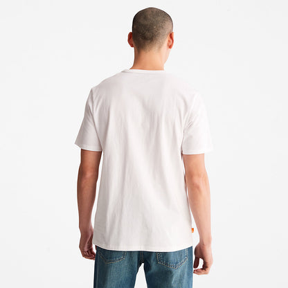Timberland Mens Mountains-to-Rivers T-Shirt for Men in White