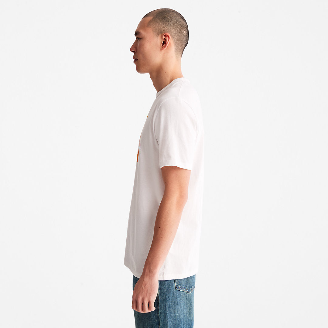 Timberland Mens Mountains-to-Rivers T-Shirt for Men in White