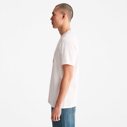 Timberland Mens Mountains-to-Rivers T-Shirt for Men in White