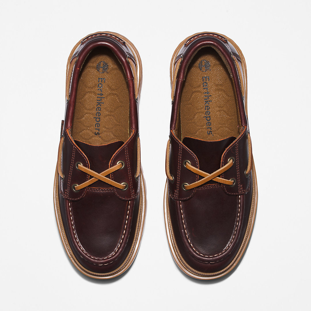 Timberland Womens GreenStride™ Ray City EK+ Boat Shoe for Women in Burgundy