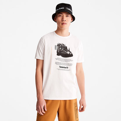 Timberland Mens Outdoor Heritage Graphic T-Shirt for Men in White