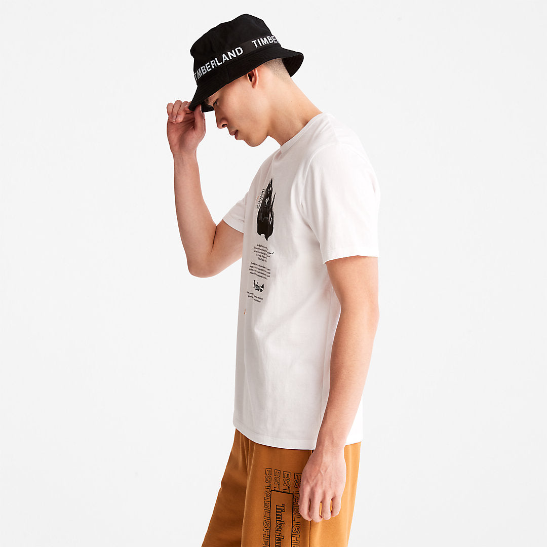 Timberland Mens Outdoor Heritage Graphic T-Shirt for Men in White