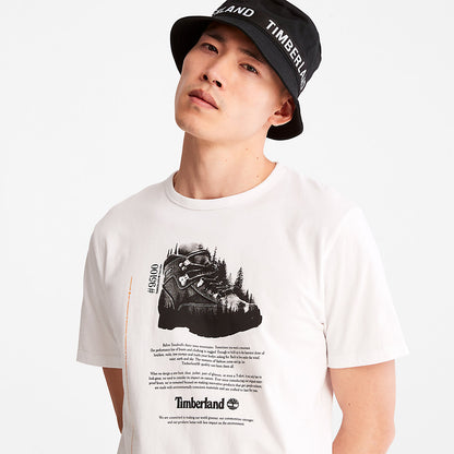 Timberland Mens Outdoor Heritage Graphic T-Shirt for Men in White