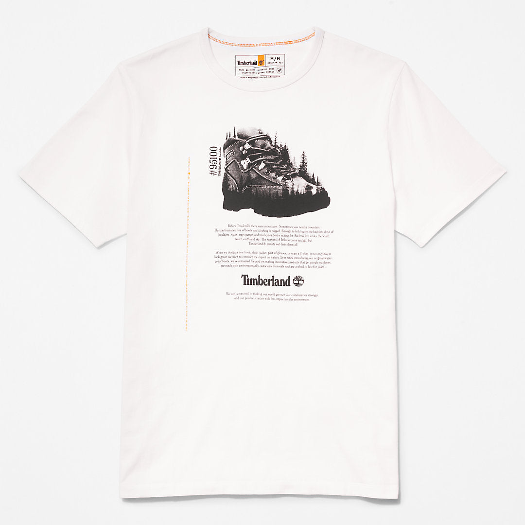 Timberland Mens Outdoor Heritage Graphic T-Shirt for Men in White