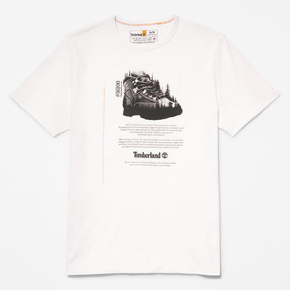 Timberland Mens Outdoor Heritage Graphic T-Shirt for Men in White