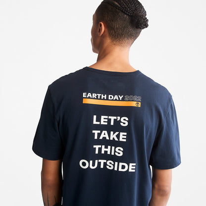 Timberland Mens Earth Day EK+ T-Shirt for Men in Navy
