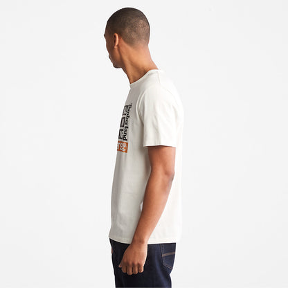 Timberland Mens Earth Day EK+ T-Shirt for Men in White