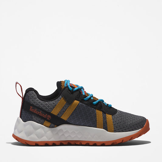 Timberland Kids GreenStride™ Solar Wave LT Trainer for Youth in Grey/Yellow