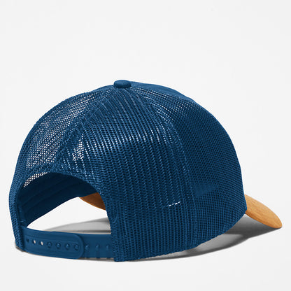 Timberland Mens Trucker Hat with a Faux-suede Brim for Men in Blue