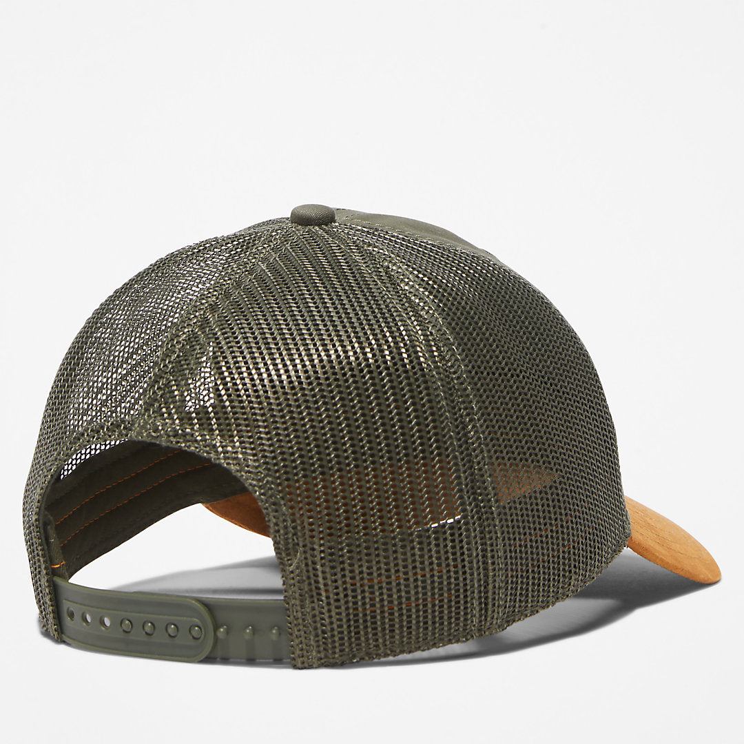 Timberland Mens Trucker Hat with a Faux-suede Brim for Men in Green