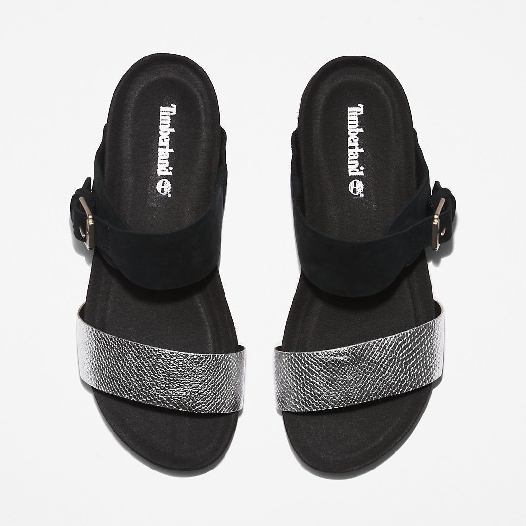 Timberland Womens Malibu Waves Slide Sandal for Women in Black