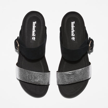 Timberland Womens Malibu Waves Slide Sandal for Women in Black