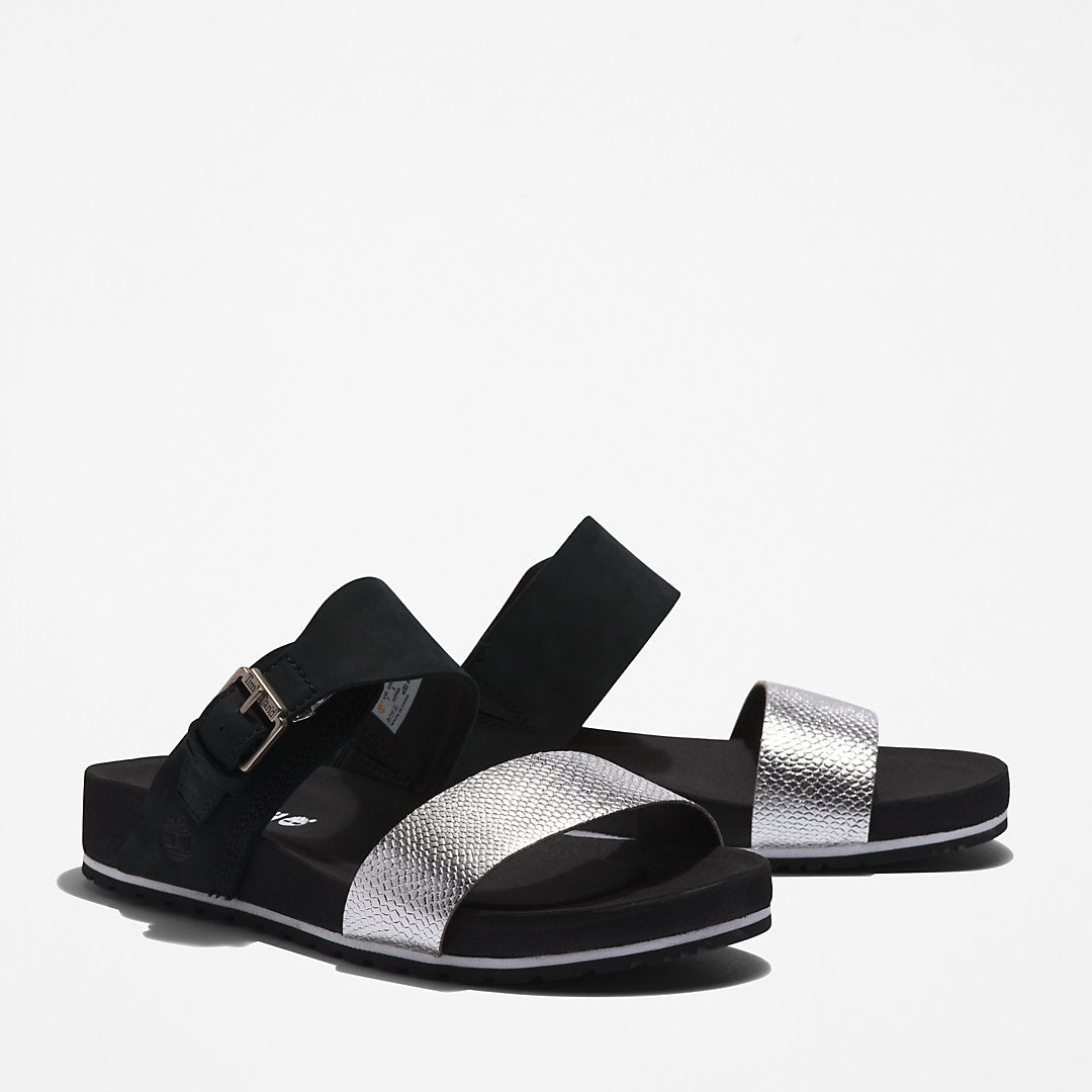 Timberland Womens Malibu Waves Slide Sandal for Women in Black