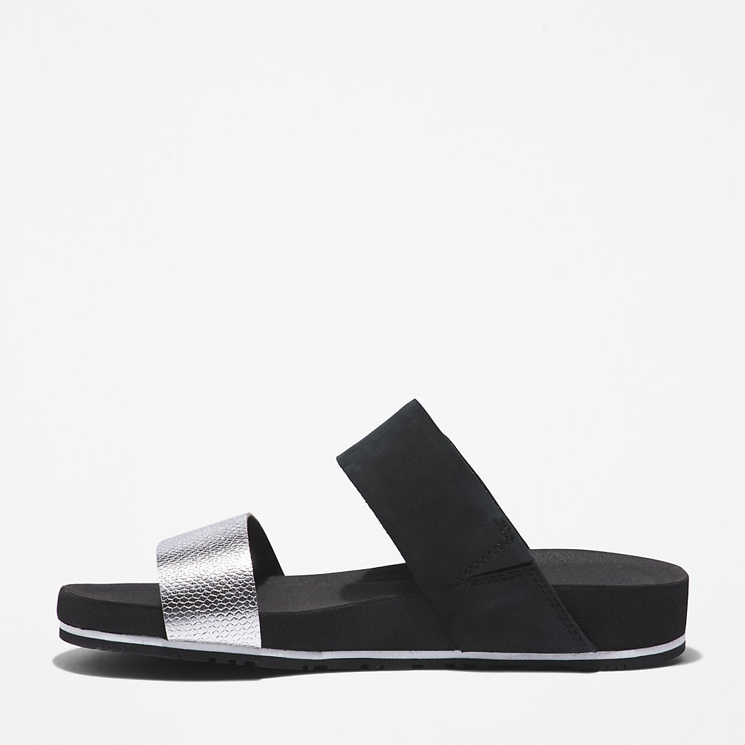 Timberland Womens Malibu Waves Slide Sandal for Women in Black