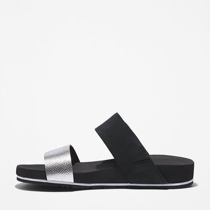 Timberland Womens Malibu Waves Slide Sandal for Women in Black