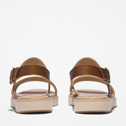 Timberland Womens Malibu Waves Slide Sandal for Women in Beige