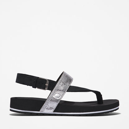 Timberland Womens Malibu Beach Flip-Flop Sandal for Women in Black