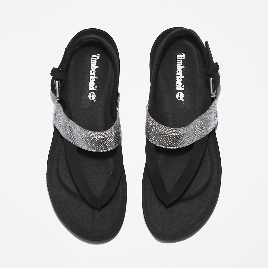 Timberland Womens Malibu Beach Flip-Flop Sandal for Women in Black